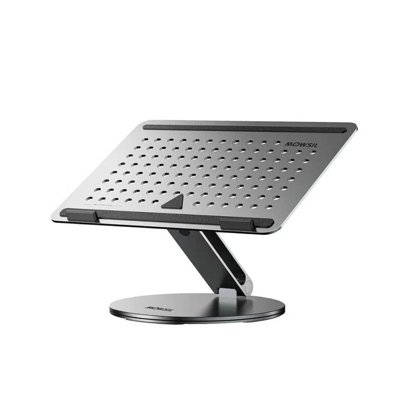 Mowsil Adjustable Laptop Stand for Desk & Tablet - Silver