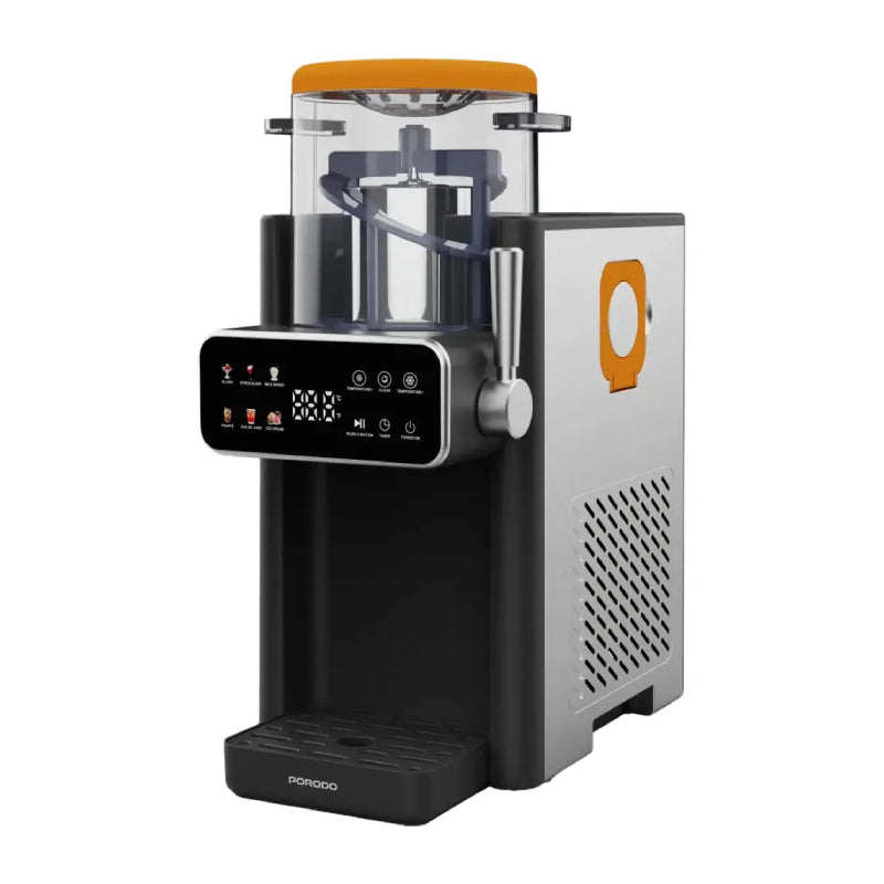 Porodo Lifestyle Ice Cream and Slushie Maker - 150W / Black/Orange