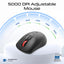 PROMATE Ergonomic Wireless Keyboard with Silent Keys and Mouse - 5000DPI