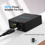 Vention Optical Fiber/Coaxial Digital Audio to TRS 3.5mm/2RCA Audio Converter - Aluminum Alloy Type EU Standard / Black