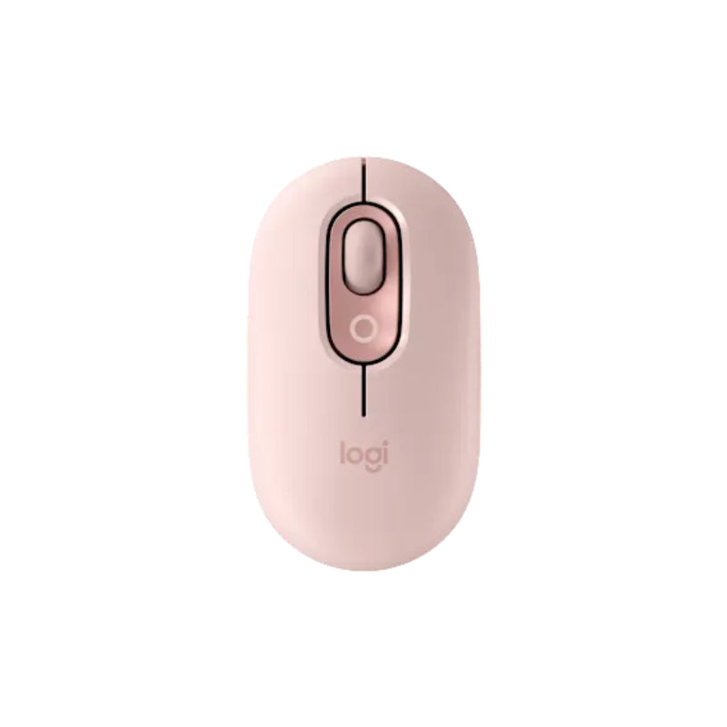 Logitech POP with Emoji Wireless Mouse - Bluetooth / Rose