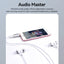 Vention 4 Pole 3.5mm Male to 2x 3.5mm Female Audio Adapter - Silvery