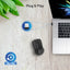 PROMATE Wireless Ergonomic Optical Mouse - 1600 DPI
