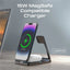 PROMATE Ultra-Slim Transparent AuraFold MagSafe Wireless Charging Station - 15W