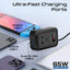 PROMATE Multi-Port DC to AC Power Inverter with 200W AC Socket