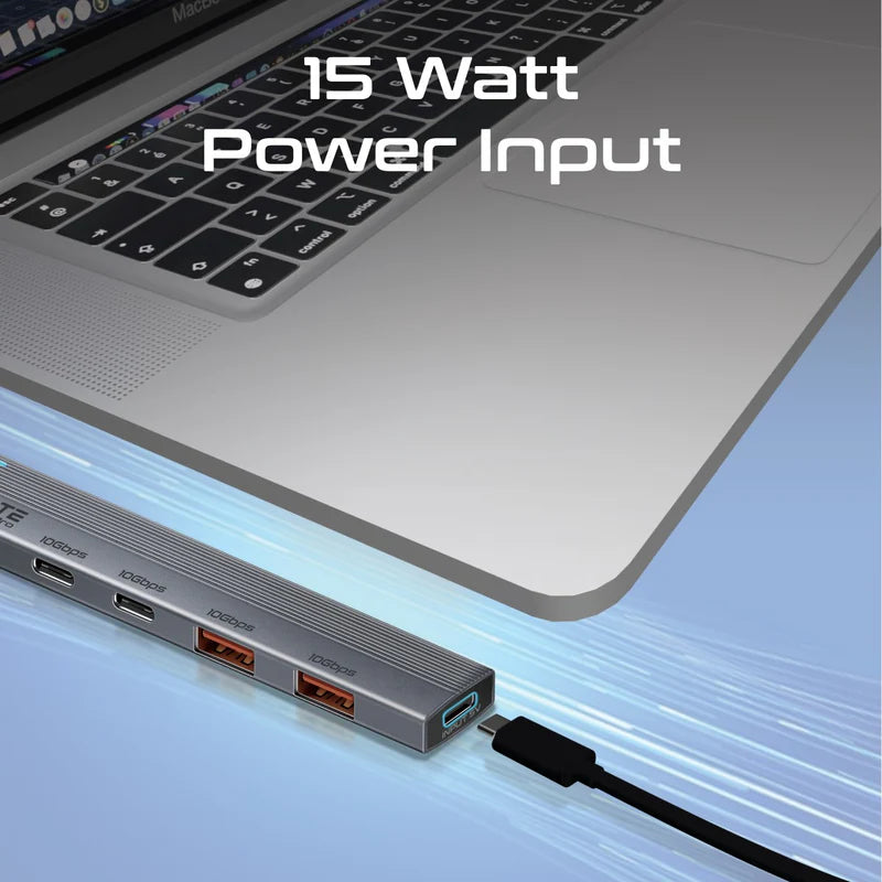 PROMATE LiteHub-Pro 4-in-1 USB-C Hub - Up to 10Gbps / USB-A / USB-C