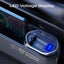 PROMATE Multi-Functional Car Organizer and Charging Station with Retractable Cables - 65W / USB-C & Lightning / Black
