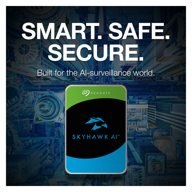 Seagate SkyHawk AI Surveillance Hard Drive - 10TB / 7200rpm / 3.5-inch /  SATA-III / 245MB/s / Internal Hard Drive