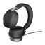 Jabra Evolve2 85 MS Stereo Headphone with Stand - Wireless / USB-C / Black