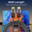 PROMATE Unidirectional HD 4K@60Hz HDMI 2.0 Audio Video Cable - 20M / 18 Gbps / Black