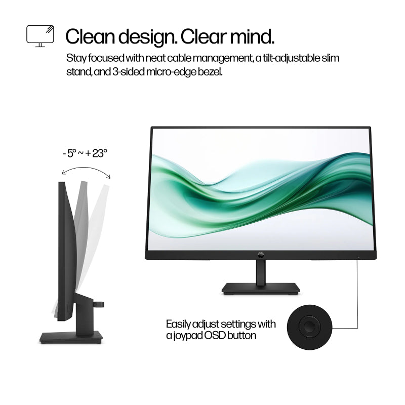 HP Series 3 Pro 324pv Monitor - 23.8" FHD / Up to 100Hz / HDMI 1.4/VGA - Monitor