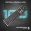 PROMATE Full-Size Triple-Mode Slim Wireless Keyboard w/ Scissor Keys & Multi-Device Connectivity (Bluetooth)