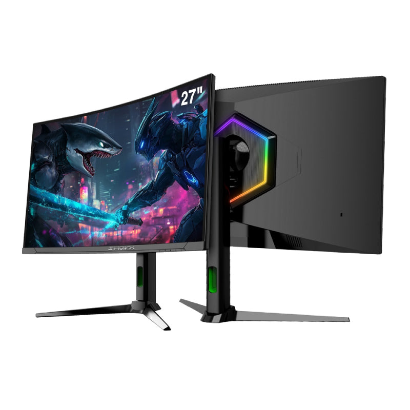 SHARX Jaws - 27" FHD / 0.3ms / 300Hz / HDMI 2.1 - Curved Gaming Monitor