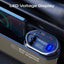 PROMATE Multi-Functional Car Organizer and Charging Station with Retractable Cables - 65W / USB-C & Lightning / Brown