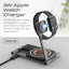 PROMATE Ultra-Slim Transparent AuraFold MagSafe Wireless Charging Station - 15W