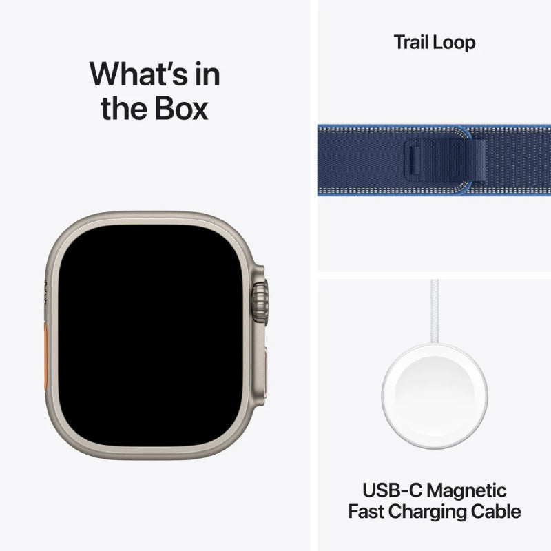 Apple Watch Ultra 3 - LTPO OLED / 64GB / 49mm / Bluetooth / Wi-Fi / Cellular / Small/Medium / Natural Titanium Case