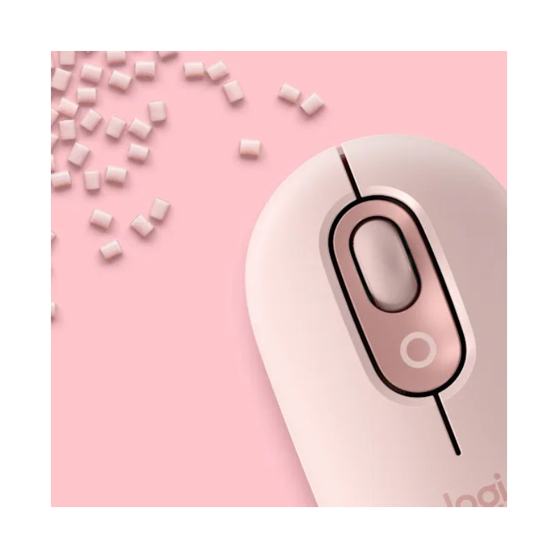 Logitech POP with Emoji Wireless Mouse - Bluetooth / Rose