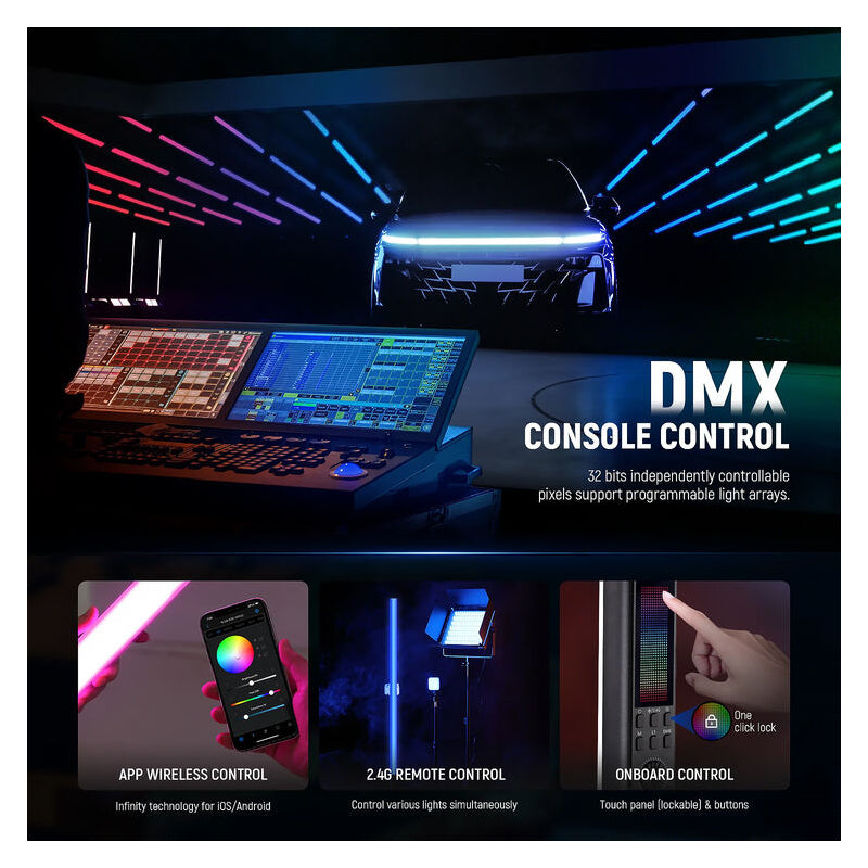 NEEWER TL120C 42W RGB Tube Light with APP/2.4G/DMX Control