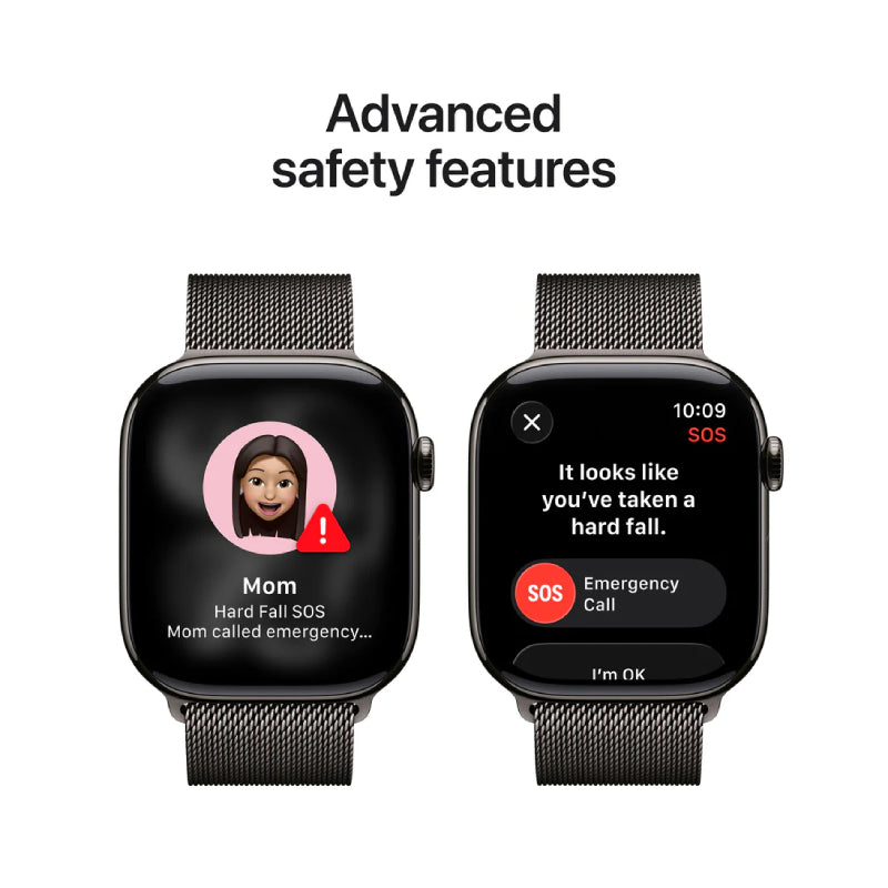 Apple Watch Series 11 - LTPO OLED / 64GB / 46mm / Bluetooth / Wi-Fi + Cellular / Small/Medium / Slate Titanium Case