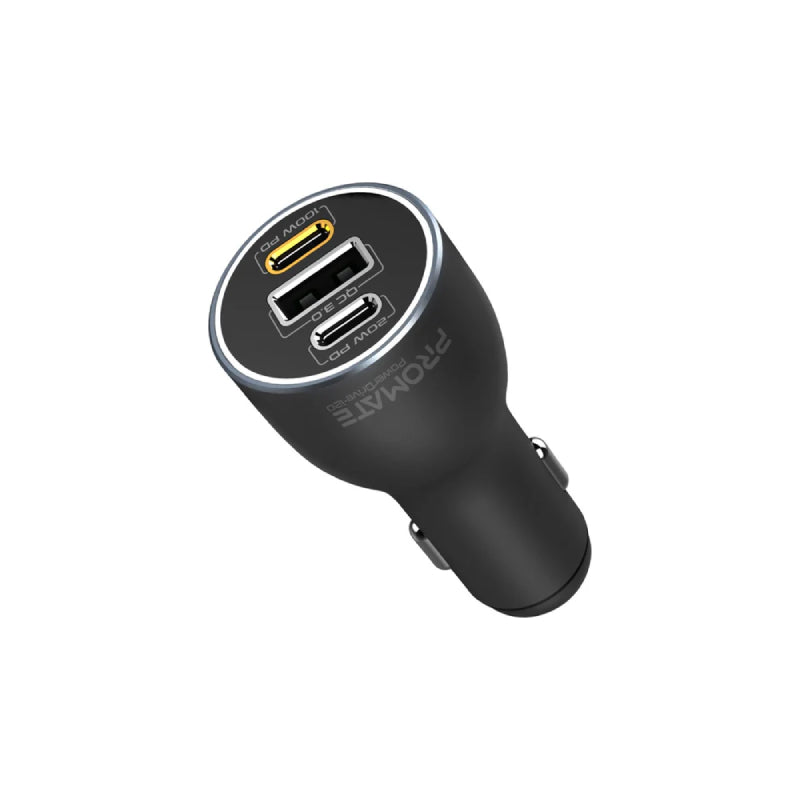 PROMATE RapidCharge Car Charger with Dual Power - 120W / USB-A / USB-C