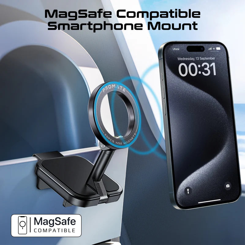 PROMATE 360° Rotatable MagSafe Smartphone Clip-on Mount