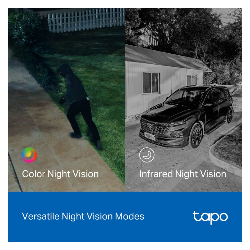 TP-Link Tapo C645D KIT Solar-Powered Dual-Lens Pan/Tilt Security Camera Kit - 2K 3MP / Up to 15fps / Two-Way / AI Detection / Night Vision