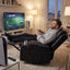 Black Bull Premium Sofa Swivel Rocker Recliner Size - PU Black