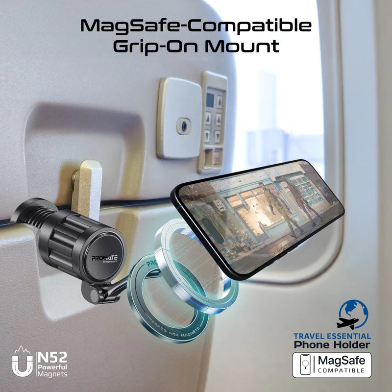 PROMATE 360° Rotating Magnetic Smartphone Grip-On Mount