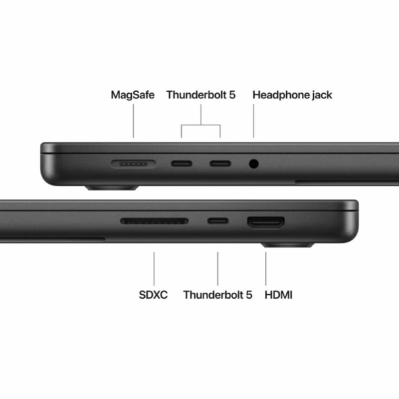 Apple MacBook Pro - 16.2" Standard Glass / M5 Max / 18-Core CPU / 40-Core GPU / 48GB RAM / 2TB SSD / Arb/Eng / Space Black / 1YW (Z1N2001JH)