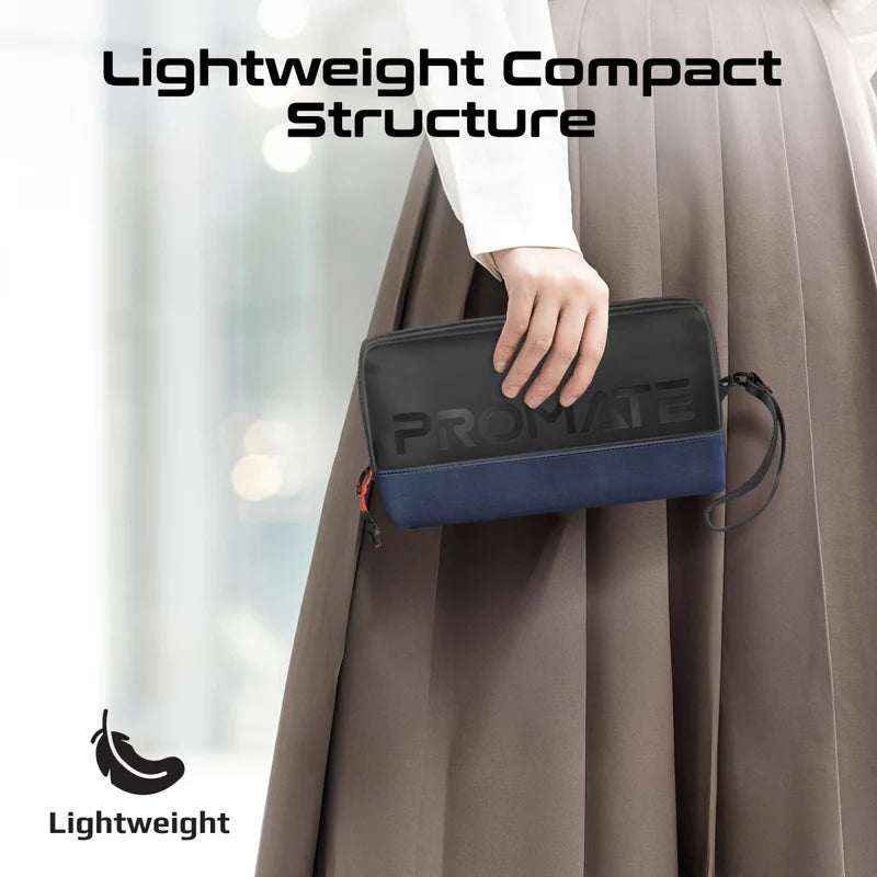 PROMATE Lightweight Tech Essential Organizer Pouch Bag - Blue
