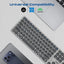 PROMATE Full-Size Triple-Mode Slim Wireless Keyboard w/ Scissor Keys & Multi-Device Connectivity (Bluetooth)