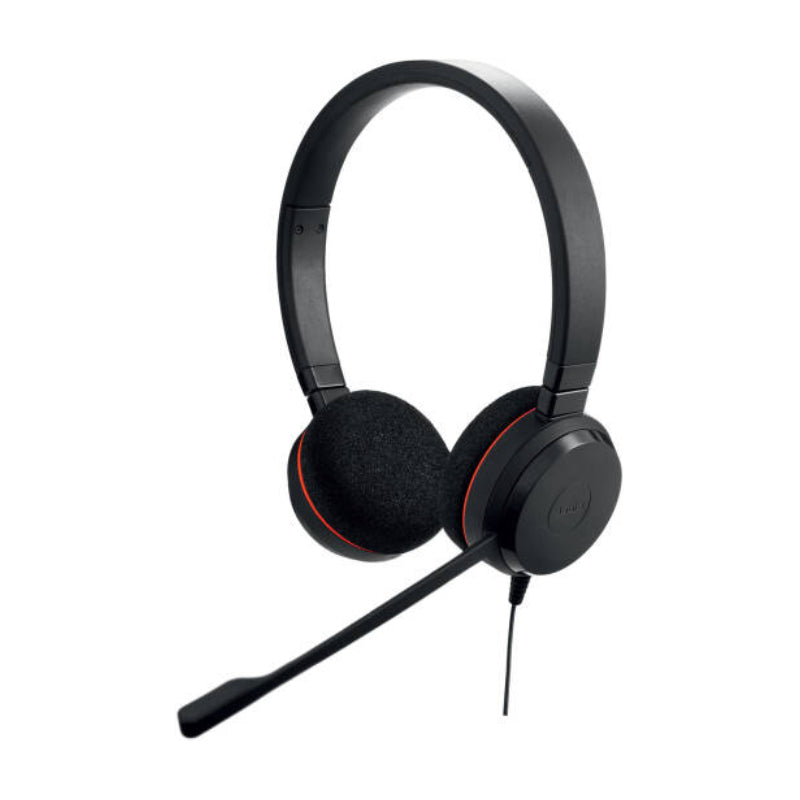 Jabra Evolve 20 MS Stereo Headphone - Wired / USB-C/A / Black