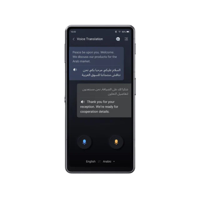 Pre-Order iFLYTEK Dual-Screen Translator 2.0 - 5.48" Main +  2.78" Secondary Display / 128GB / Bluetooth + Wi-Fi / 2750mAh / Black