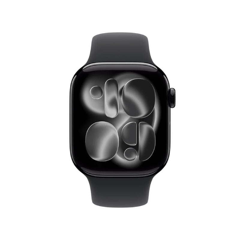 Apple Watch Series 11 - LTPO OLED / 64GB / 46mm / Bluetooth / Wi-Fi / Small/Medium / Jet Black Aluminum Case With Black