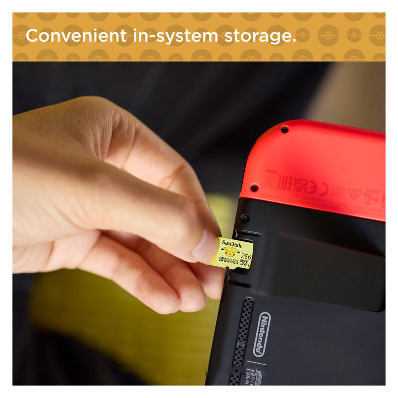 SanDisk Pokemon microSD Card - 256GB / Up to 100MB/s