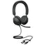 Jabra Evolve2 40 SE UC Stereo Headphone - Wired / USB-C/A / Black