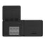 PROMATE Anti-Loss Slim Leather Wallet with RFID Protection & Smart Tracking - Black