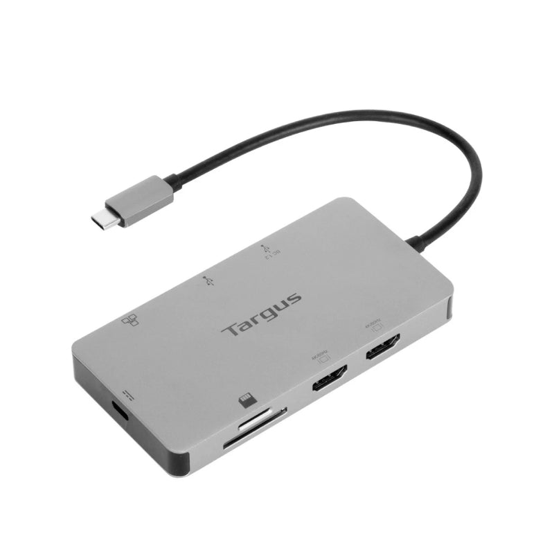 Targus Docking Station - HDMI/USB-A/USB-C/LAN/SD Card / 100W / Silver