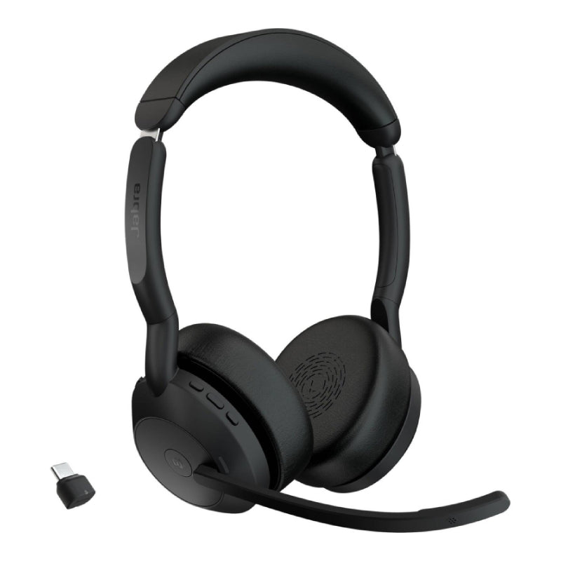 Jabra Evolve2 55 Link380c USB-C Stereo Headphone - Wireless / Black