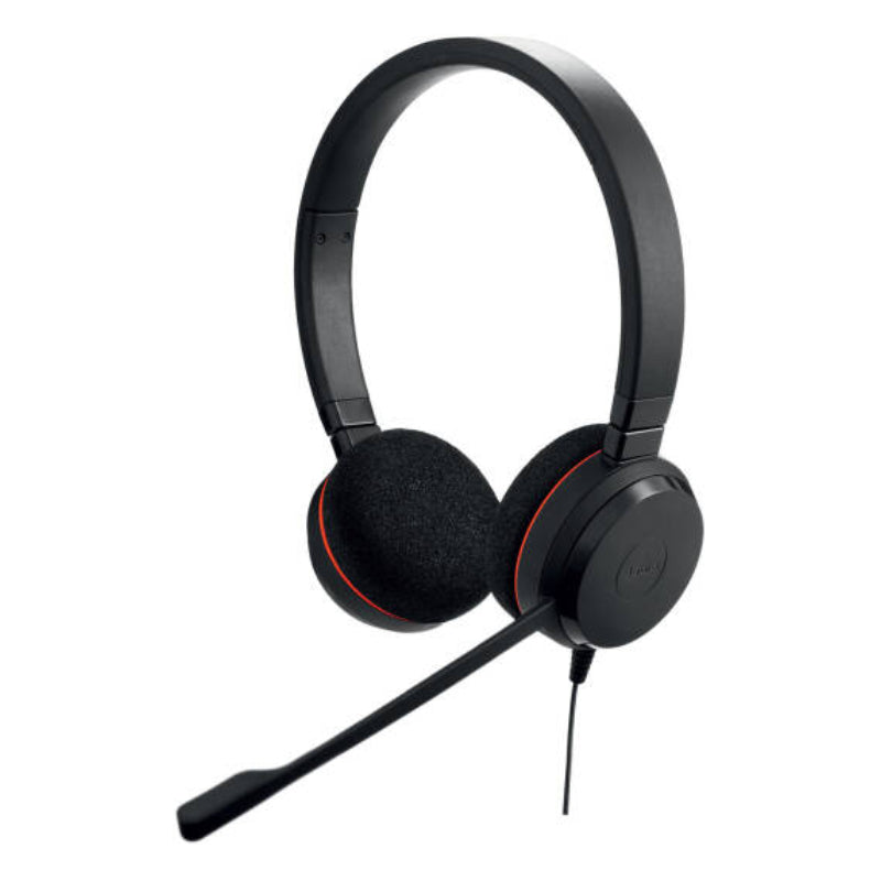 Jabra Evolve 20 UC Stereo Headphone - Wired / USB-C/A / Black