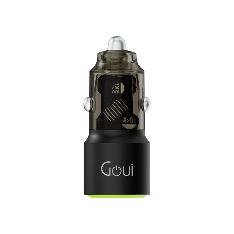 GOUI Gear 65W Car Charger - 65W / USB-A/USB-C / Transparent