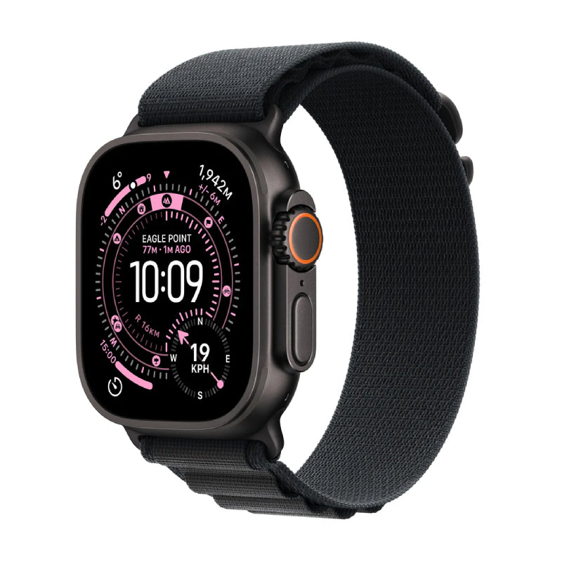 Apple Watch Ultra 3 - LTPO OLED / 64GB / 49mm / Bluetooth / Wi-Fi / Cellular / Large / Black Titanium Case with Black