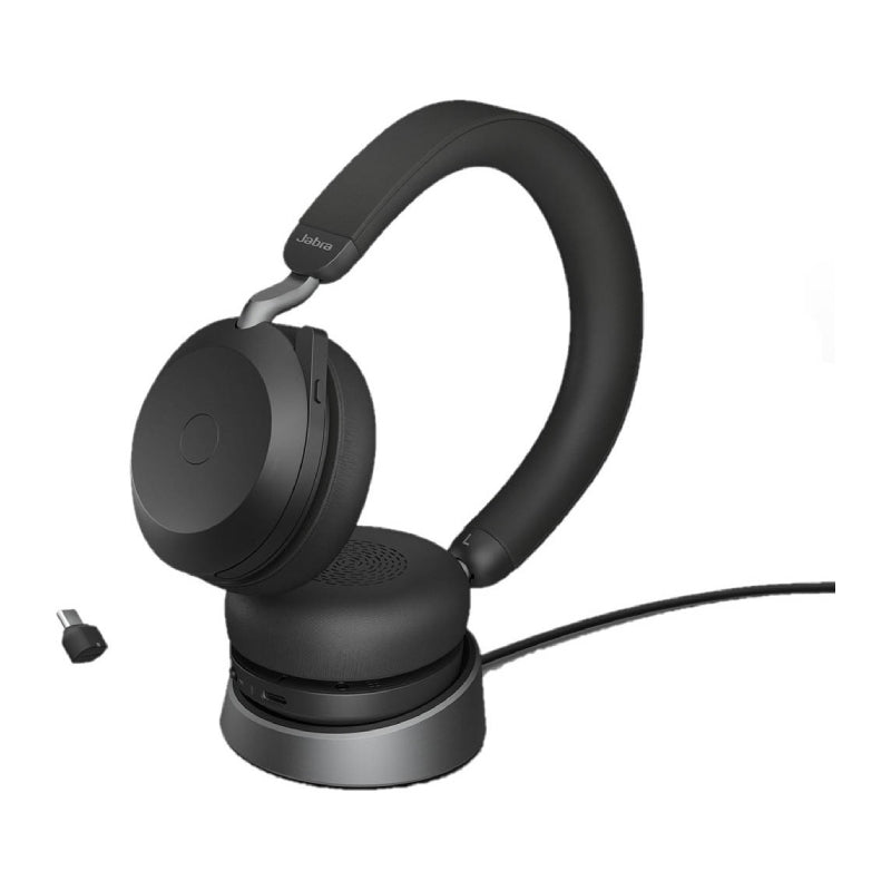 Jabra Evolve2 75 Link 380c UC Stereo Headphone - Wireless / Black