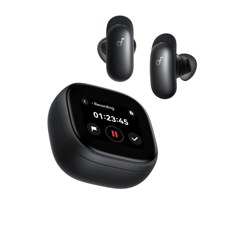 Soundcore Liberty 5 Pro Max Earbuds with AI Note-Taker Smart Case - Bluetooth / Midnight Black
