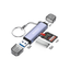 Mowsil 3-in-1 SD Card Reader - USB 3.0 / USB-C OTG / 5Gbps / Blue