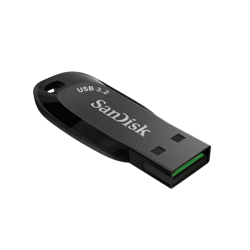 SanDisk Ultra Shift Flash Drive - 128GB / Up to 100MB/s / USB 3.2 Gen 1 / Black