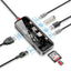 PROMATE 8-in-1 Transparent USB-C Hub - USB-C / HDMI / USB 3.0