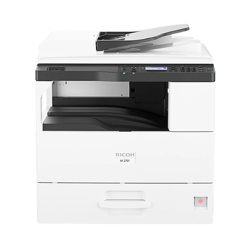 RICOH M 2701 AIO Printer - Up to 27 ppm / 600 x 600 dpi / USB / LAN - MONO Printer (Including Delivery and Installation)