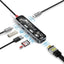 PROMATE 7-in-1 Transparent USB-C Hub - USB-C / HDMI / USB 3.0