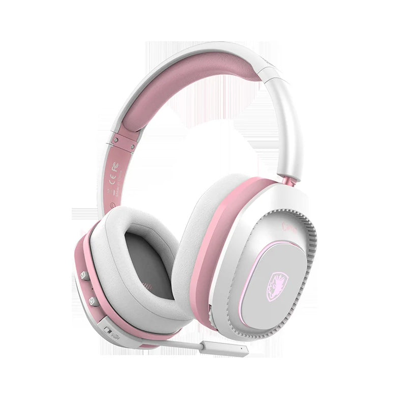 SADES SA-203P CARRIER Wireless Gaming Headset - Pink